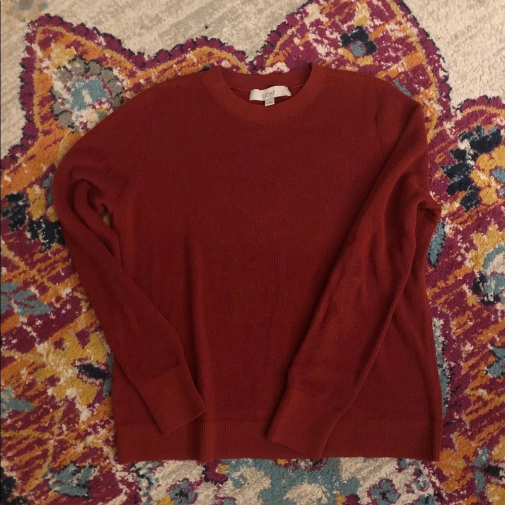 Red LOFT Sweater